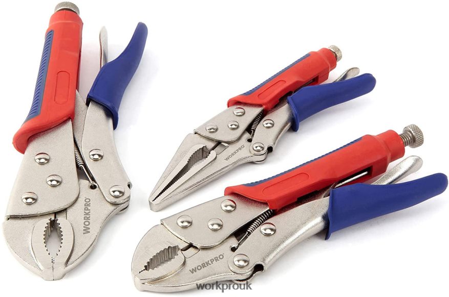 WORKPRO3 Pcs Locking Pliers Set X662Z70 Tool