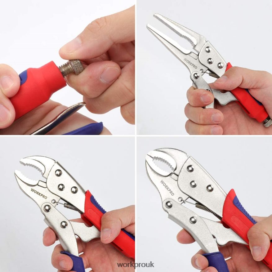 WORKPRO3 Pcs Locking Pliers Set X662Z70 Tool