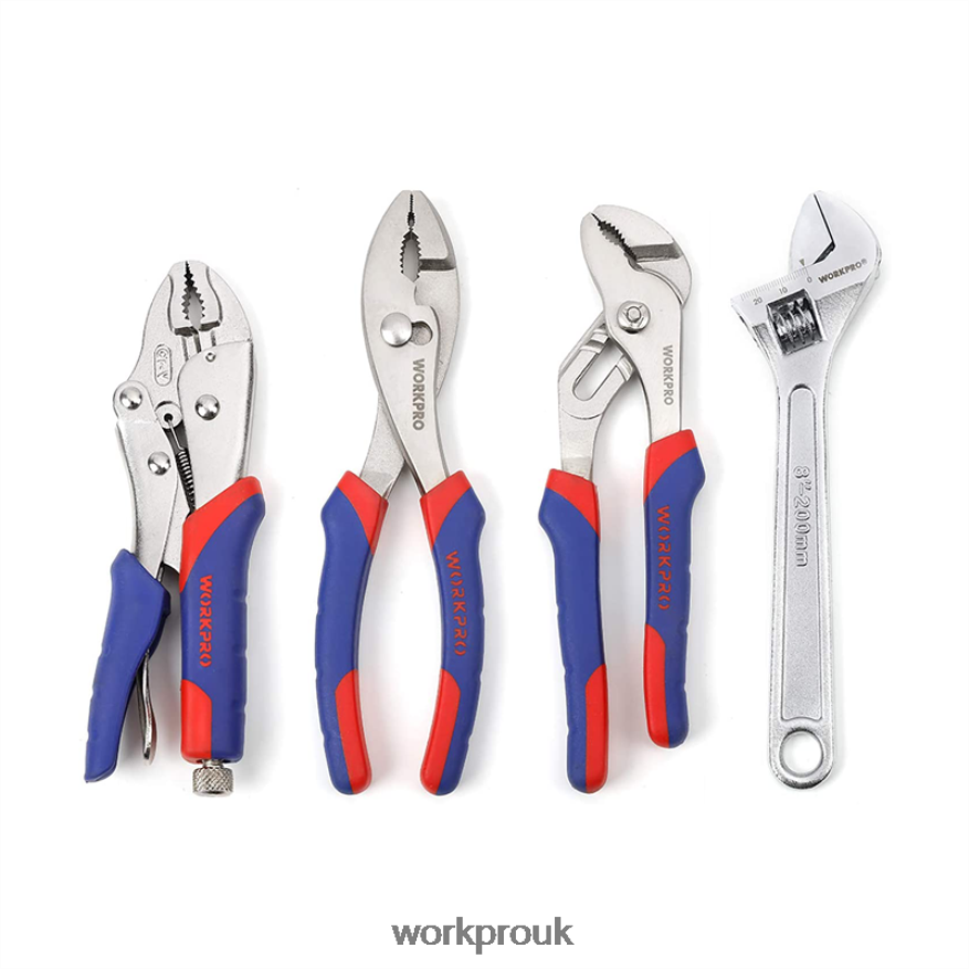 WORKPRO4 Pcs Pliers Set Home Maintenance Tool Kit X662Z79 Tool