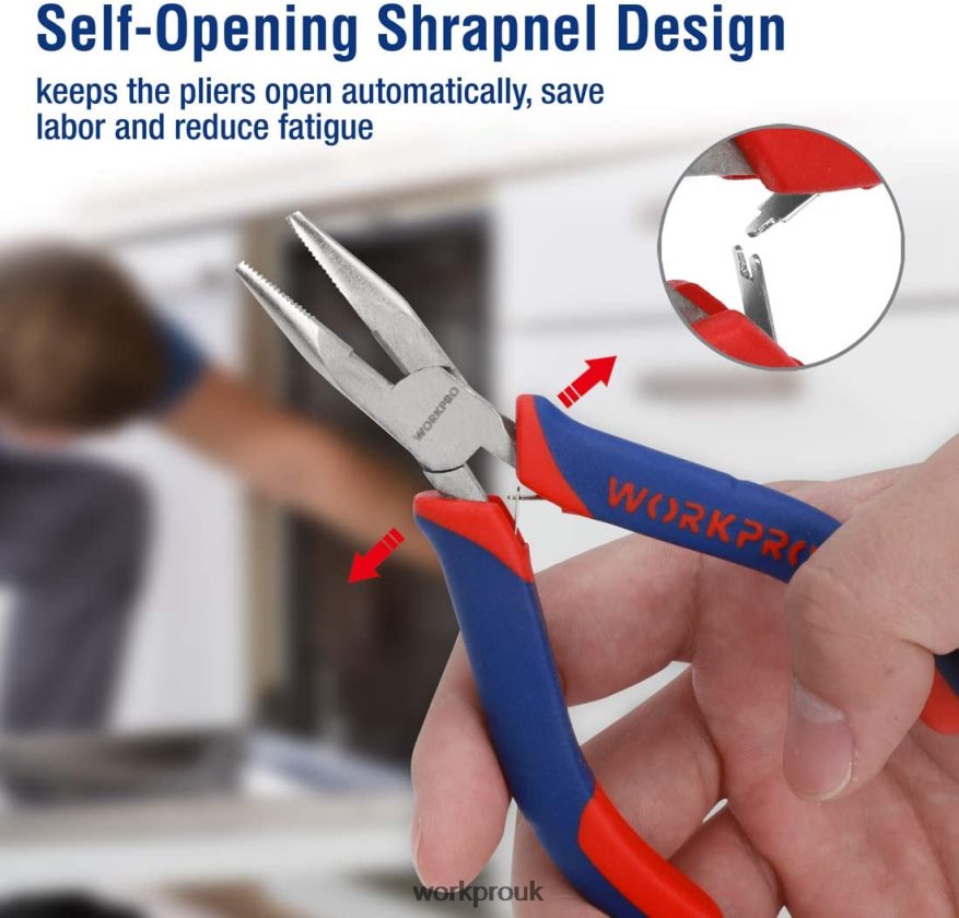 WORKPRO6 Pcs Mini Pliers Set with Pouch X662Z64 Tool