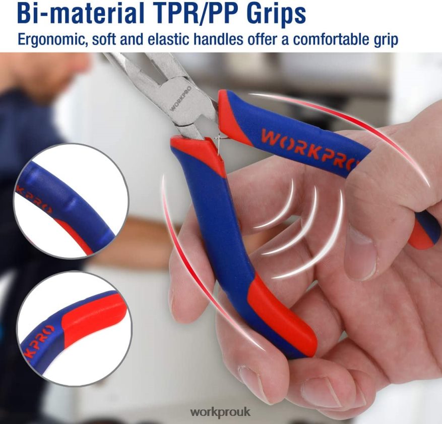 WORKPRO6 Pcs Mini Pliers Set with Pouch X662Z64 Tool
