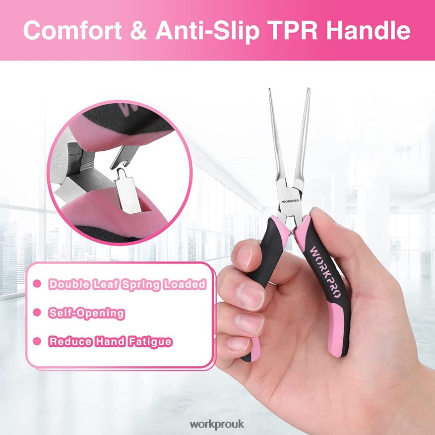 WORKPRO6 Pcs Mini Pliers Set with Pouch X662Z65 Tool