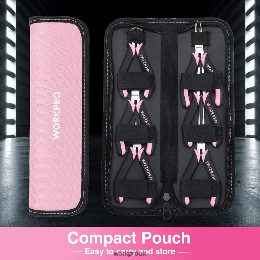 WORKPRO6 Pcs Mini Pliers Set with Pouch X662Z65 Tool