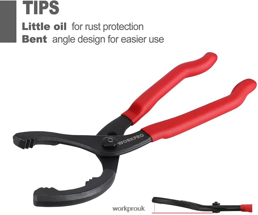 WORKPROAdjustable Oil Filter Pliers Ideal For Engine Filters Conduit Fittings X662Z69 Tool