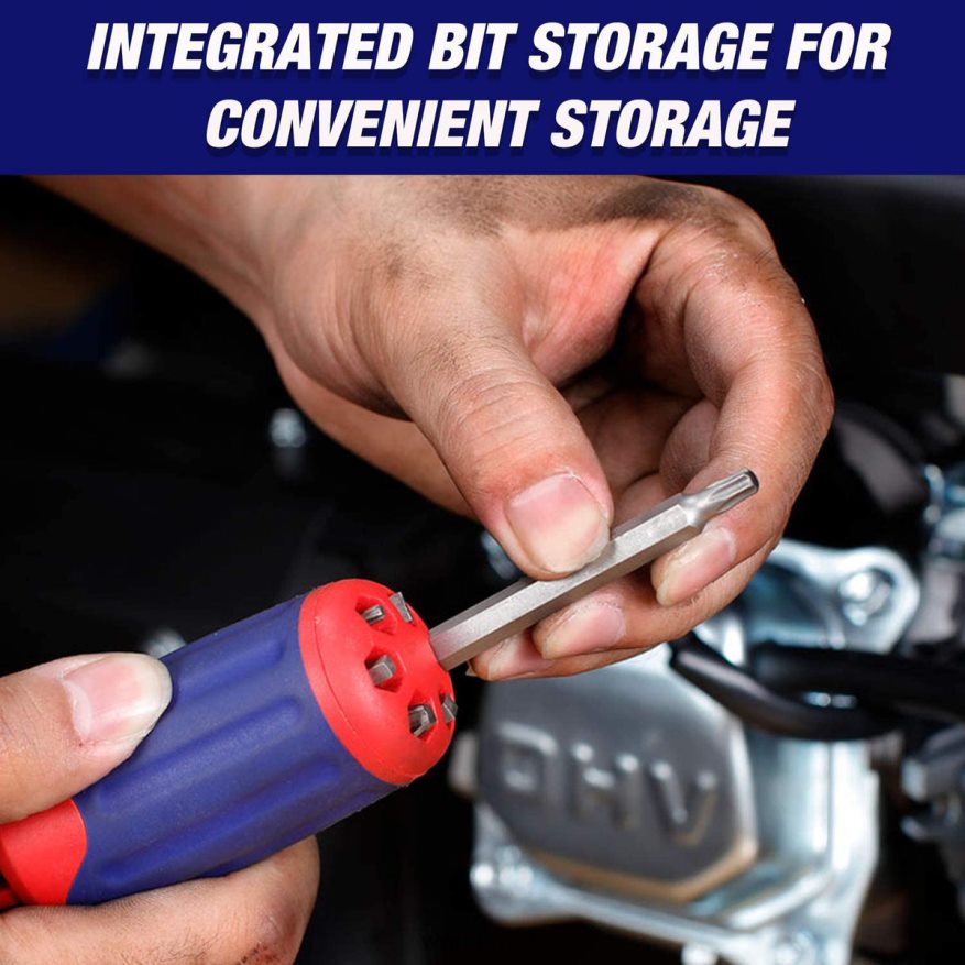 WORKPRO12-in-1 Ratcheting Multi-Bit Quick-load Mechanism Screwdriver X662Z101 Tool