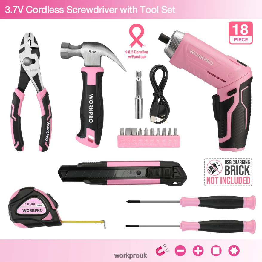 WORKPRO18 Pcs General Home Tool Kit X662Z102 Tool