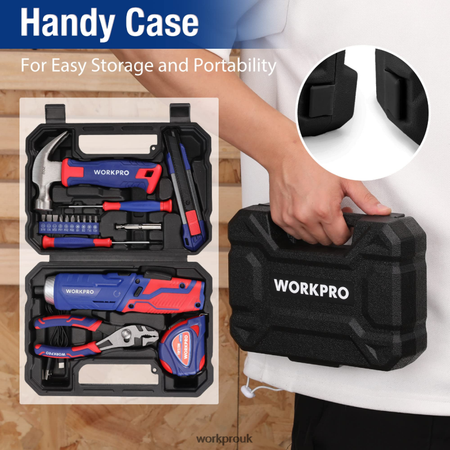 WORKPRO18 Pcs General Home Tool Kit X662Z102 Tool