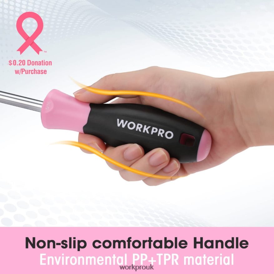 WORKPRO8 Pcs Magnetic Screwdrivers Set with Organizer Rack X662Z247 Tool