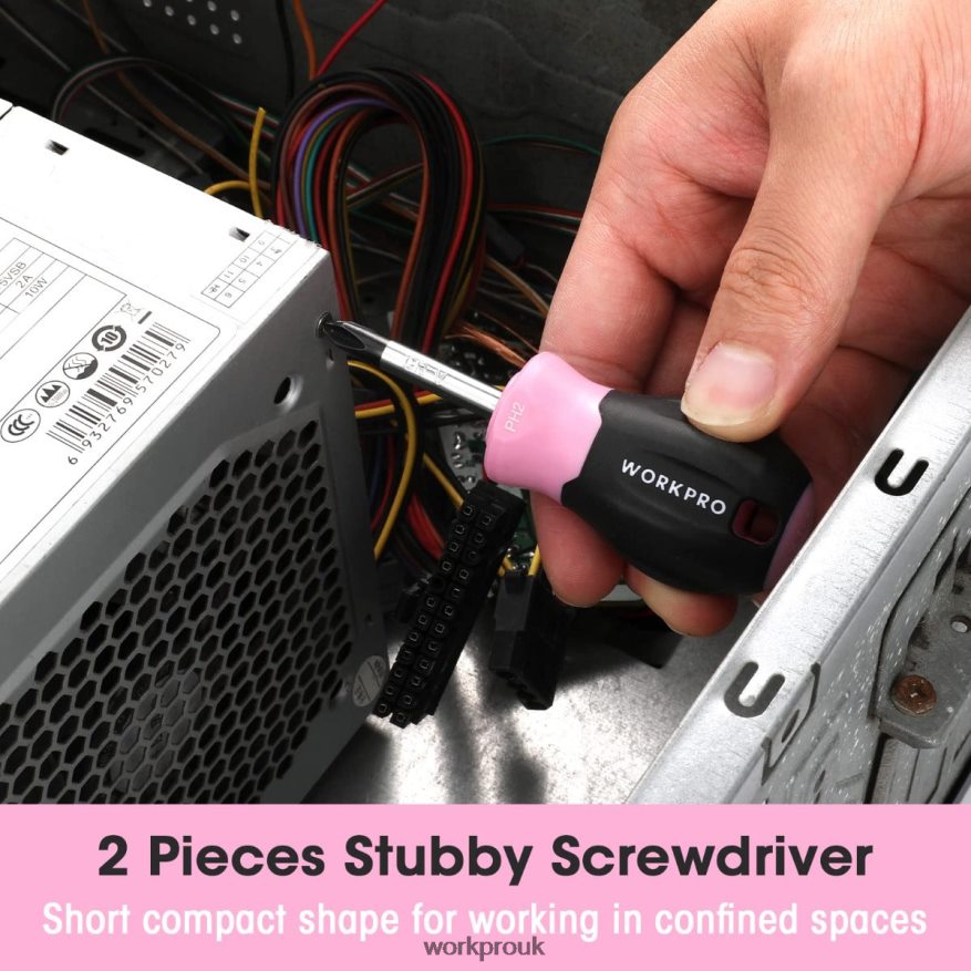 WORKPRO8 Pcs Magnetic Screwdrivers Set with Organizer Rack X662Z247 Tool