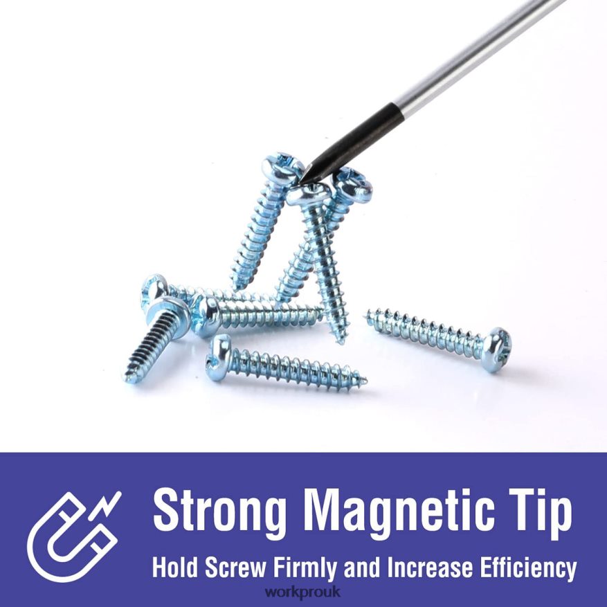 WORKPROMagnetic Screwdriver Set, 16 Pcs Torx Slotted Phillips Precision Screwdrivers with Magnetizer X662Z98 Tool