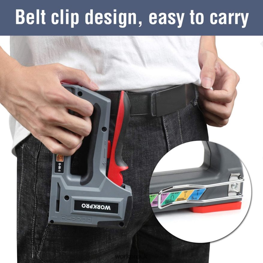 WORKPRO6-in-1 Manual Brad Nailer Upholstery Stapler Nail Gun X662Z59 Tool