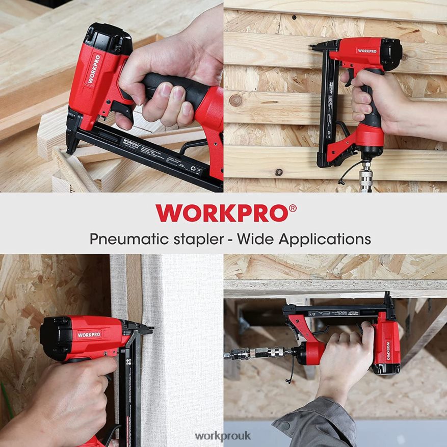 WORKPROPneumatic 20 Gauge Staple Gun for Carpentry Woodworking and DIY Projects X662Z61 Tool