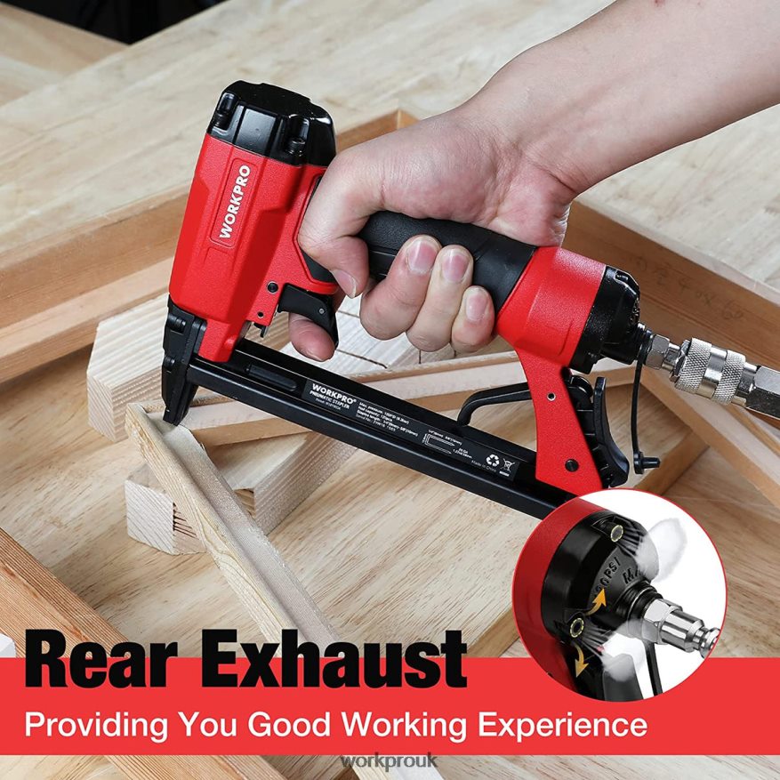 WORKPROPneumatic 20 Gauge Staple Gun for Carpentry Woodworking and DIY Projects X662Z61 Tool