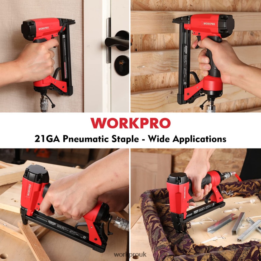 WORKPROPneumatic Staple Gun, 8016/7116 Upholstery Stapler X662Z182 Tool