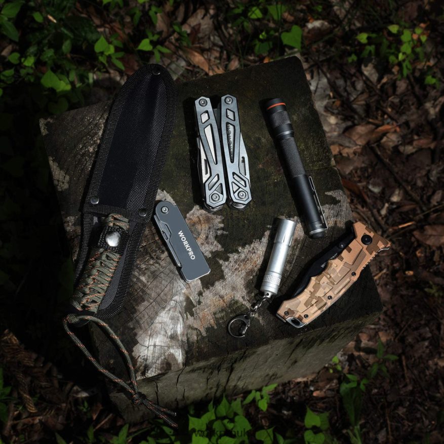 WORKPRO3 Pcs Quick Change Folding Pocket Utility Knife Set with Belt Clip X662Z45 Tool