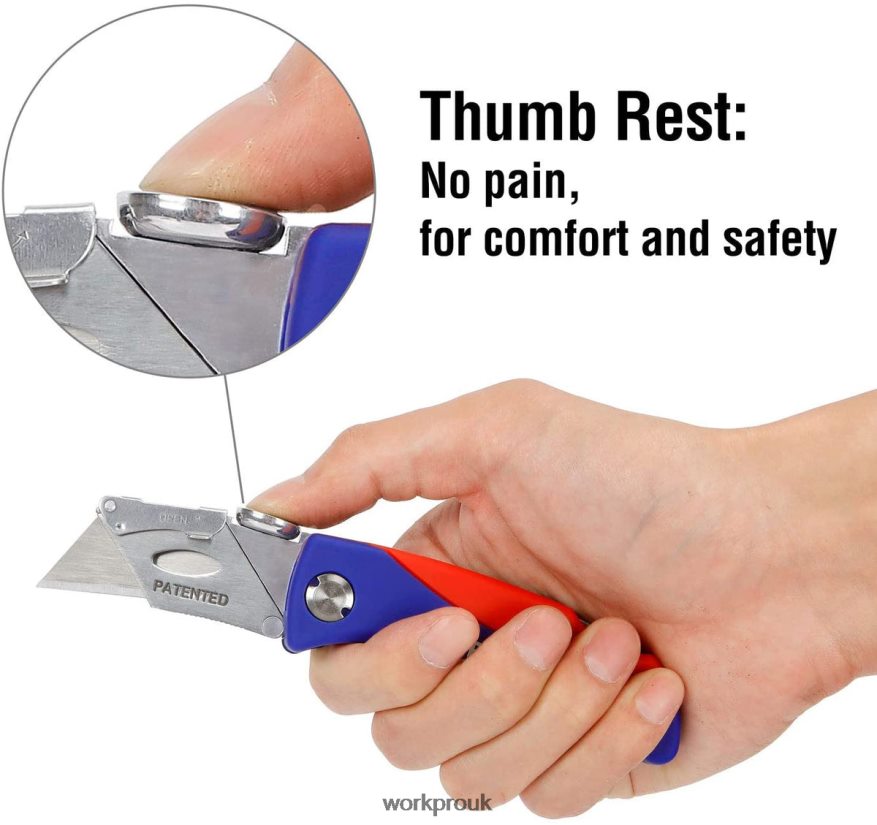 WORKPROFolding Utility Knife Quick-change Box Cutter X662Z50 Tool