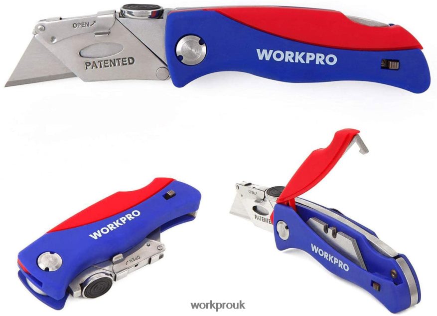 WORKPROFolding Utility Knife Quick-change Box Cutter X662Z50 Tool