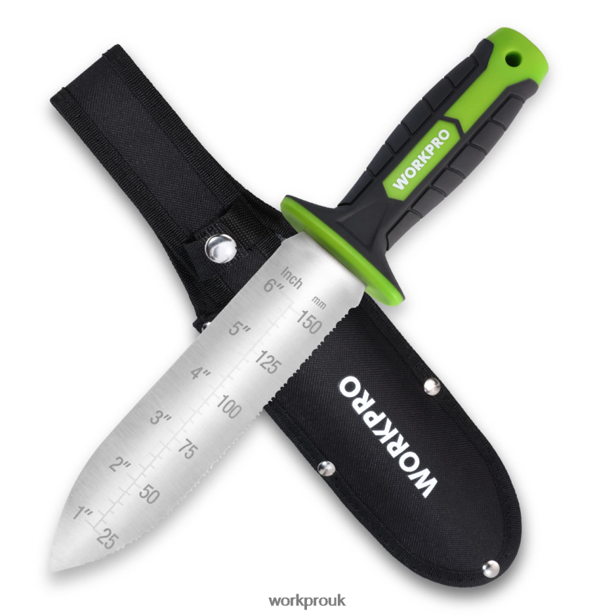 WORKPROGarden Knife with Oxford Sheath, Stainless Steel Blade with Cutting Edge X662Z283 Tool