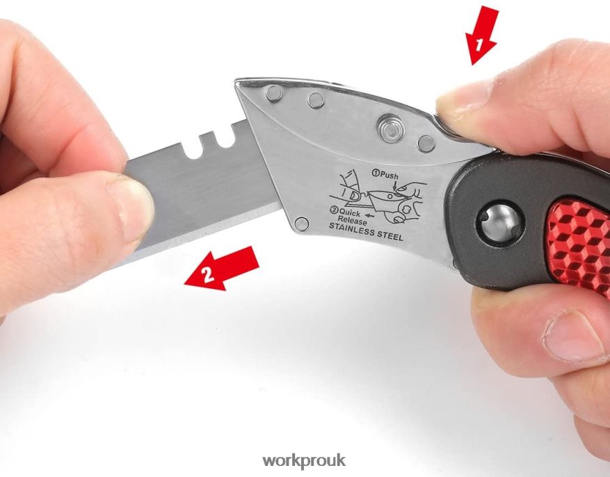 WORKPROQuick Change Blade Folding Utility Knife Set X662Z42 Tool