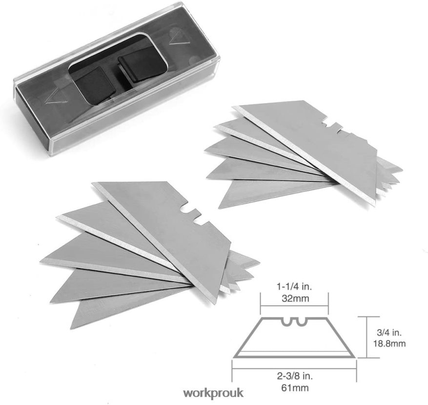 WORKPROQuick Change Blade Folding Utility Knife Set X662Z42 Tool