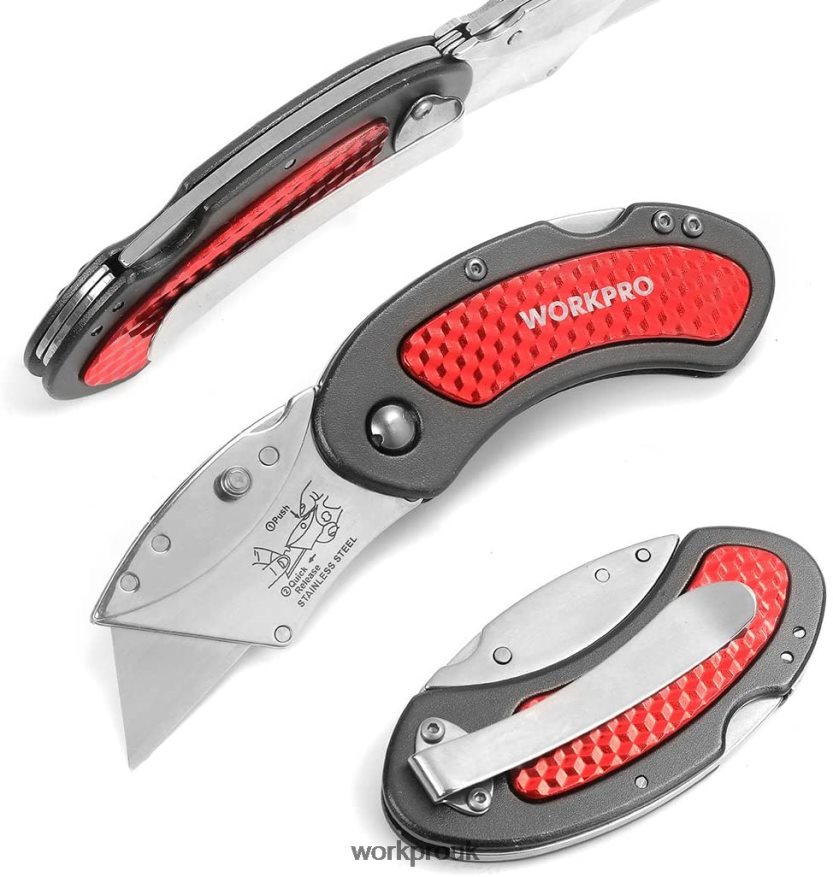 WORKPROQuick Change Blade Folding Utility Knife Set X662Z42 Tool