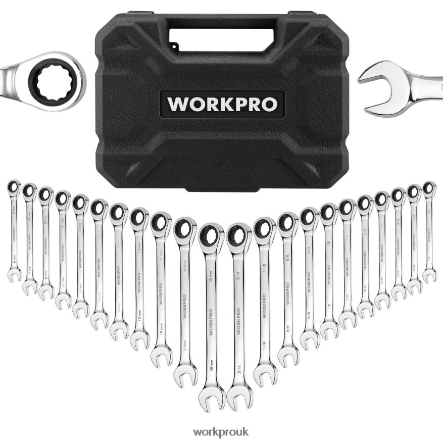 WORKPRO22-Piece Ratcheting Combination Wrench Set X662Z81 Tool