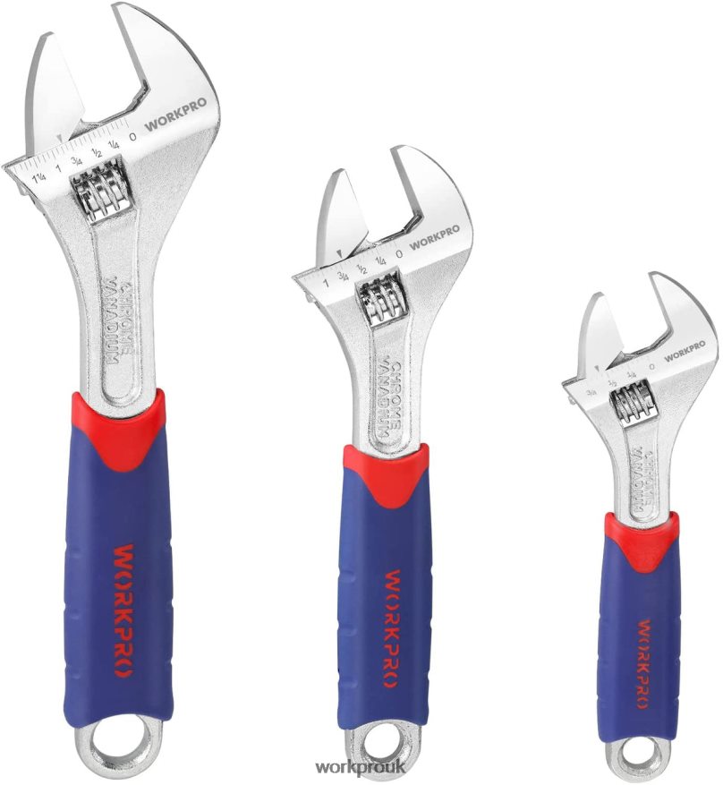 WORKPRO3 Pcs Adjustable Wrench Set X662Z83 Tool