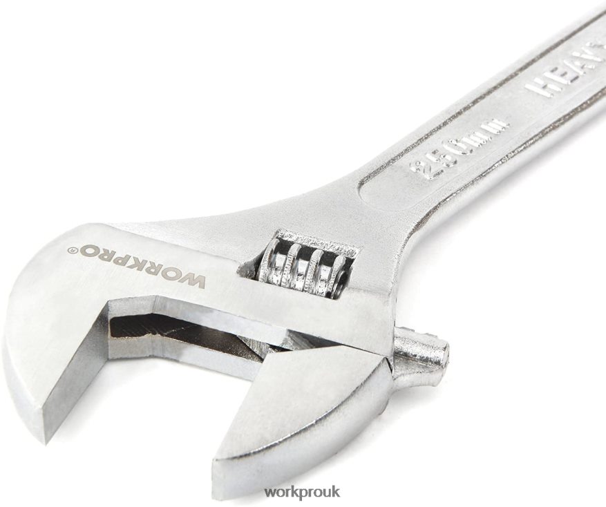 WORKPRO4 Pcs Adjustable Wrench Forged Heat Treated Chrome-plated Set X662Z84 Tool