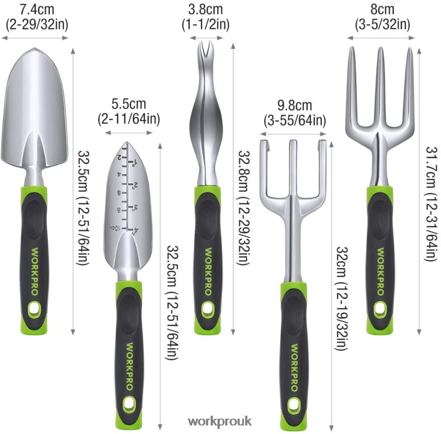WORKPRO5 Pcs Outdoor Garden Tool Set Gardening Work Gifts X662Z276 Tool