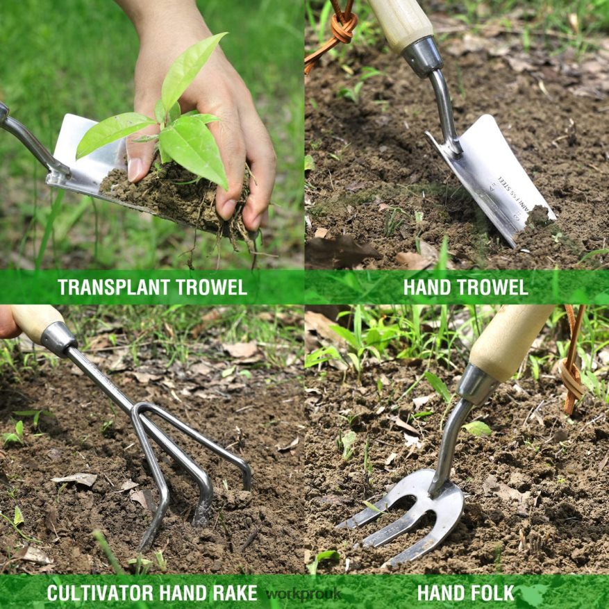 WORKPRO7 Pcs Stainless Steel Heavy Duty Garden Tools Set X662Z274 Tool