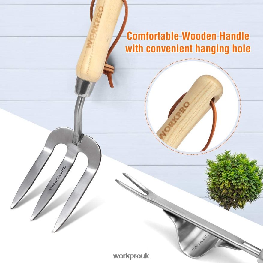 WORKPRO7 Pcs Stainless Steel Heavy Duty Garden Tools Set X662Z274 Tool