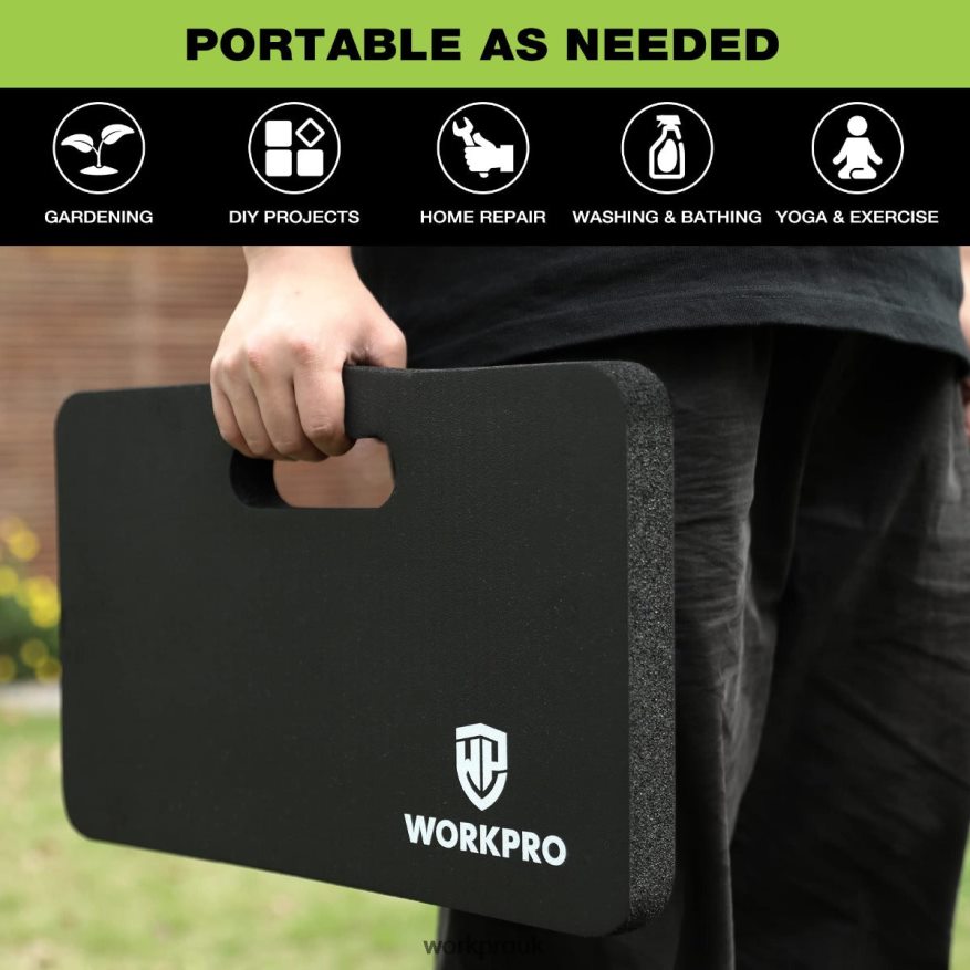 WORKPROExtra Thick Foam Kneeling Pad, 17.5 x 11 x 1.5 X662Z277 Tool