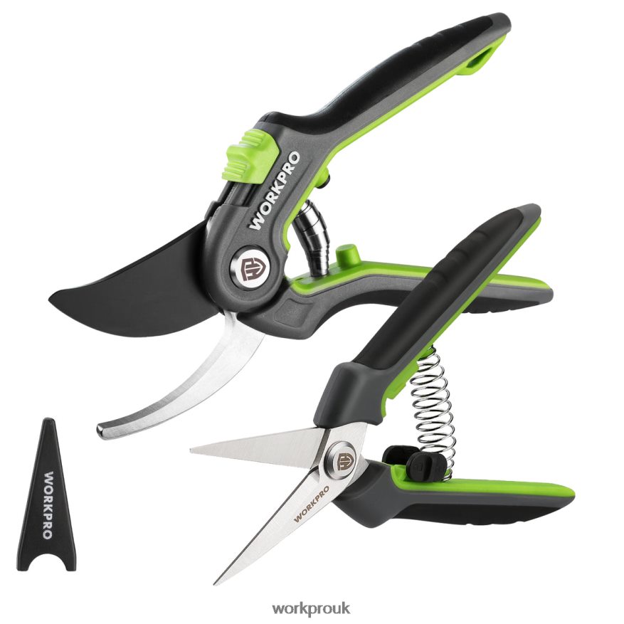 WORKPROGarden Pruning Shears 2 Pack, Bypass Pruning Shears and Straight Garden Scissors X662Z280 Tool