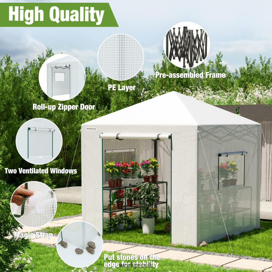 WORKPROPortable Walk-in Greenhouse X662Z279 Tool