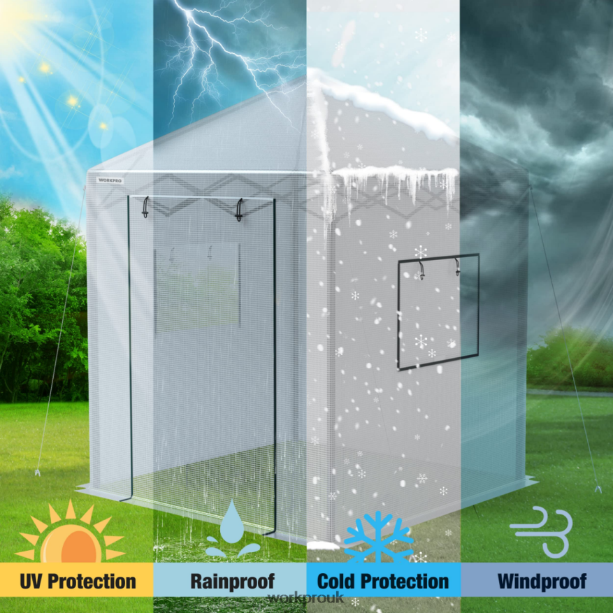 WORKPROPortable Walk-in Greenhouse X662Z279 Tool