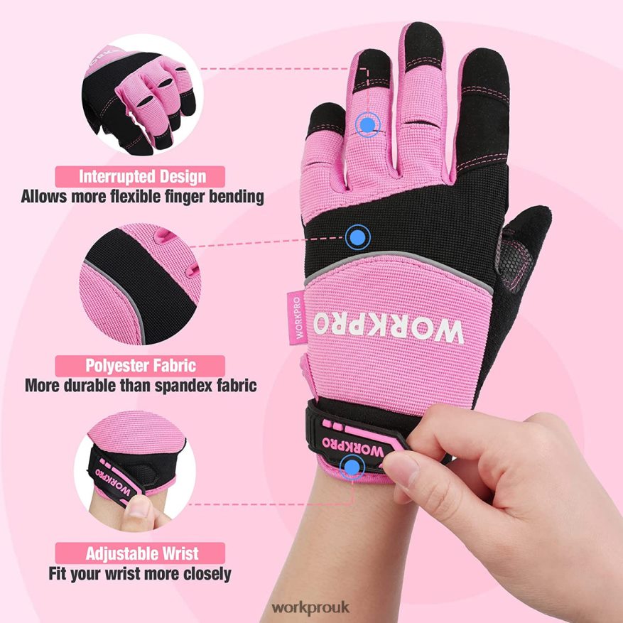 WORKPROSafety Work Gloves, Touch Screen, Terry Fabric, Non-Slip Working Gloves- M X662Z250 Tool