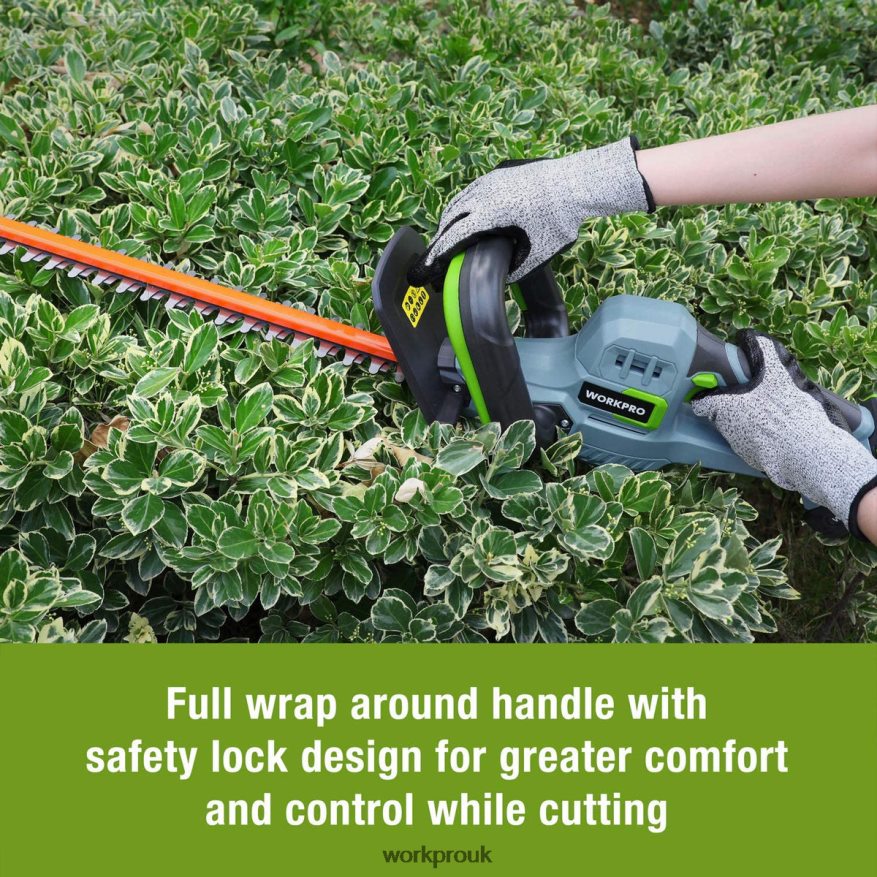WORKPRO20V Cordless Hedge Trimmer Dual Action Blades Electric Gardening Tool 2.0Ah Battery and 1 Hour Quick Charger Included X662Z295 Tool