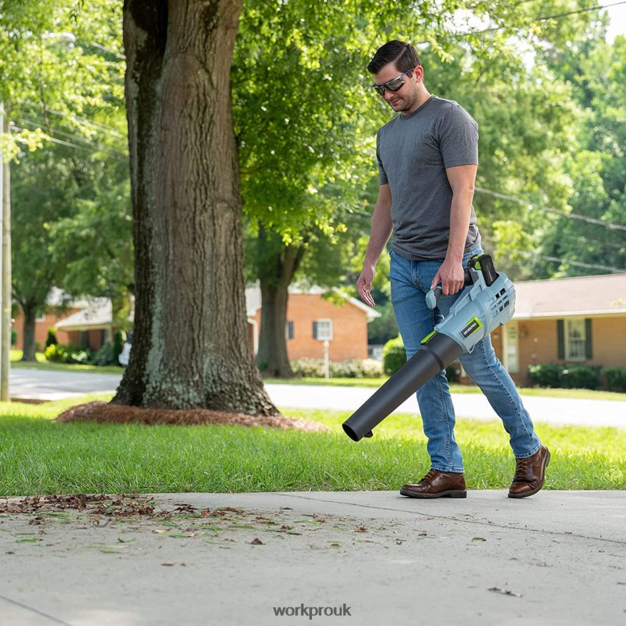 WORKPRO20V Cordless Leaf Blower with 5 Adjustable Speeds 4.0Ah Larger Capacity Battery and Quick Charger Included X662Z292 Tool