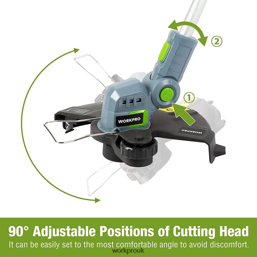 WORKPRO20V Cordless String Trimmer / Edger 12-inch with 2Ah Lithium-Ion Battery 1 Hour Quick Charger 16.4ft Trimmer Line Included X662Z293 Tool