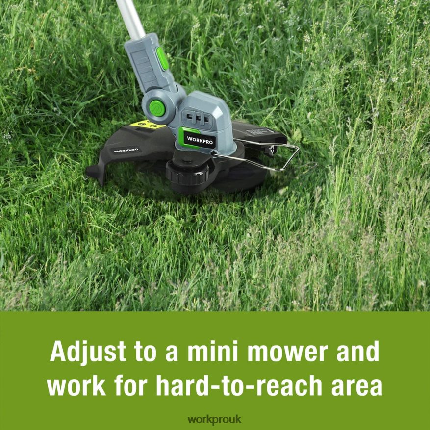 WORKPRO20V Cordless String Trimmer / Edger 12-inch with 2Ah Lithium-Ion Battery 1 Hour Quick Charger 16.4ft Trimmer Line Included X662Z293 Tool