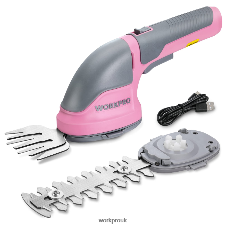 WORKPRO2 in 1 Handheld 3.6V Electric Cordless Shrubbery Trimmer Hedge Shears/Grass Cutter X662Z268 Tool