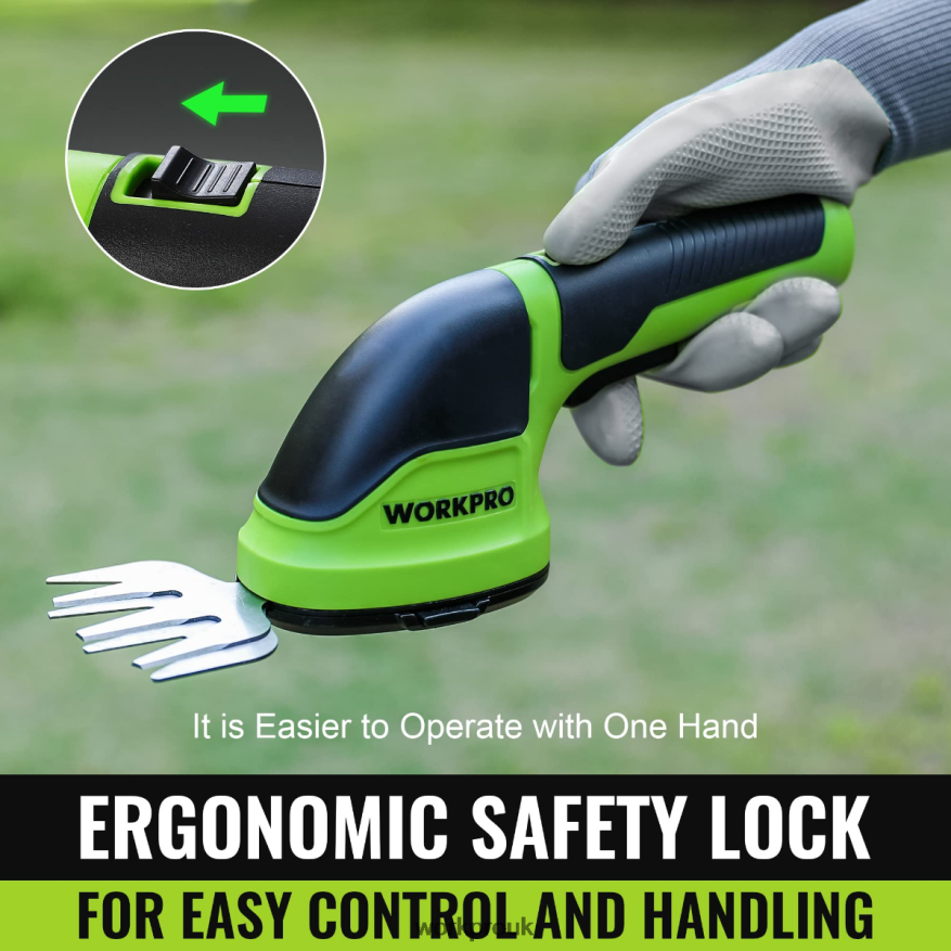 WORKPRO2 in 1 Handheld 3.6V Electric Cordless Shrubbery Trimmer Hedge Shears/Grass Cutter X662Z268 Tool