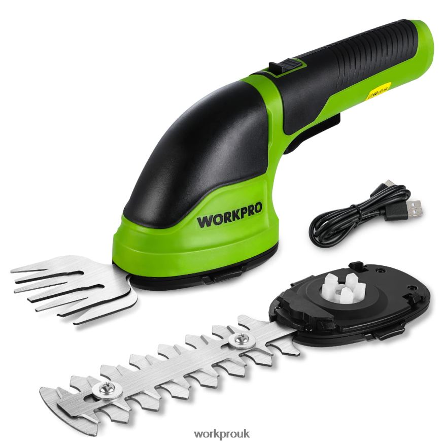 WORKPRO2 in 1 Handheld 3.6V Electric Cordless Shrubbery Trimmer Hedge Shears/Grass Cutter X662Z268 Tool
