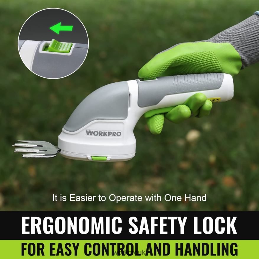 WORKPRO2 in 1 Handheld 3.6V Electric Cordless Shrubbery Trimmer Hedge Shears/Grass Cutter X662Z268 Tool