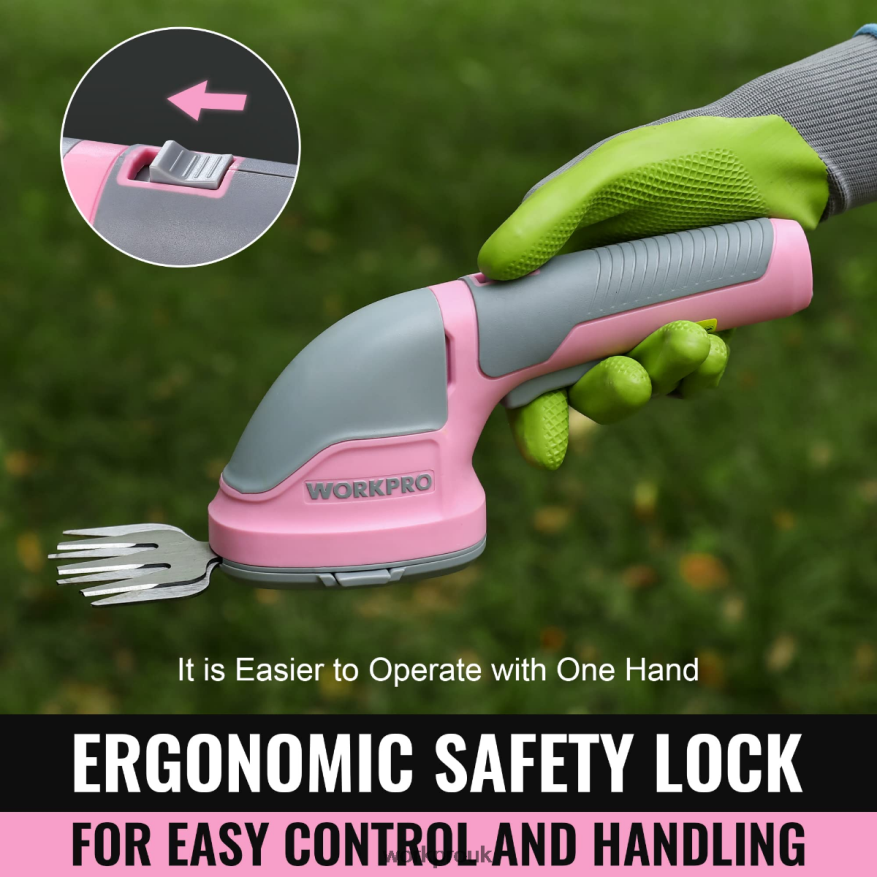 WORKPRO2 in 1 Handheld 3.6V Electric Cordless Shrubbery Trimmer Hedge Shears/Grass Cutter X662Z268 Tool