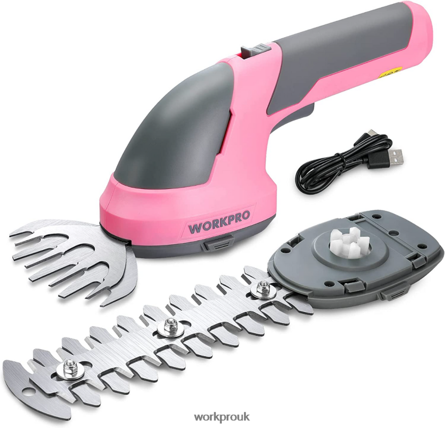 WORKPRO2 in 1 Handheld 7.2V Electric Cordless Shrubbery Trimmer Hedge Shears/Grass Cutter X662Z269 Tool