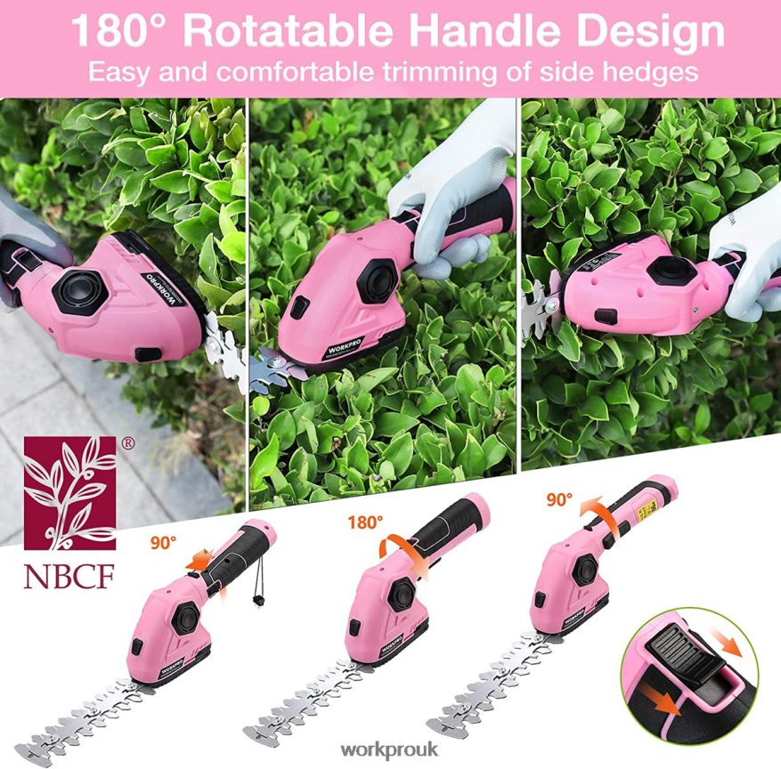 WORKPRO2 in 1 Handheld Hedge Trimmer 7.2V Electric Grass Trimmer/Hedge Shears X662Z266 Tool