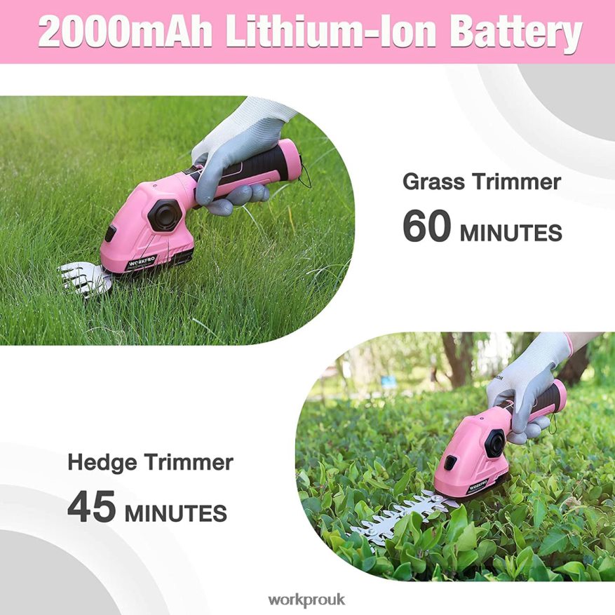 WORKPRO2 in 1 Handheld Hedge Trimmer 7.2V Electric Grass Trimmer/Hedge Shears X662Z266 Tool
