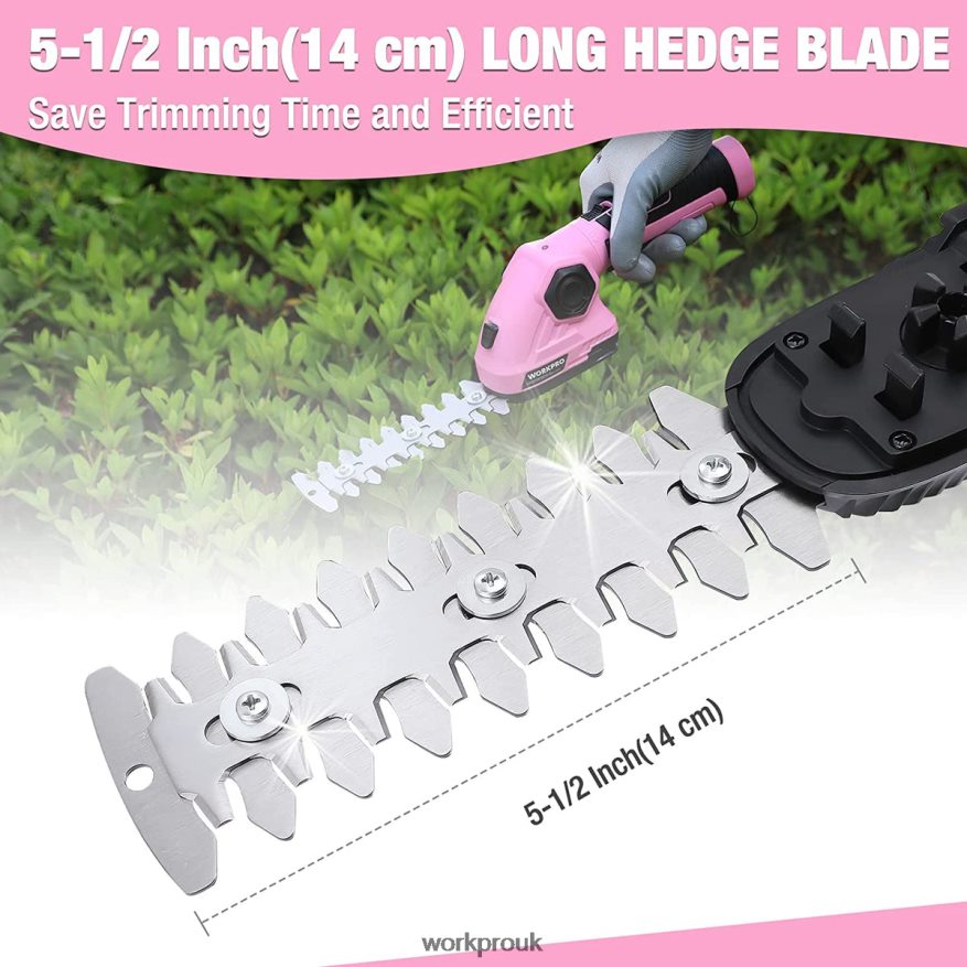 WORKPRO2 in 1 Handheld Hedge Trimmer 7.2V Electric Grass Trimmer/Hedge Shears X662Z266 Tool