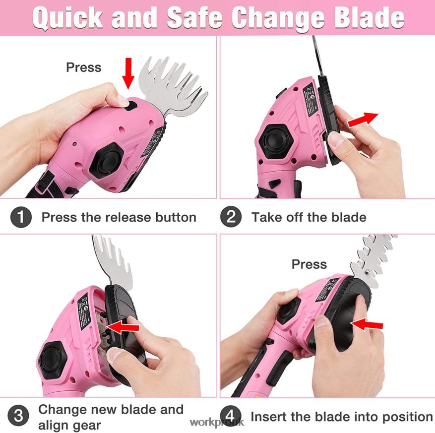 WORKPRO2 in 1 Handheld Hedge Trimmer 7.2V Electric Grass Trimmer/Hedge Shears X662Z266 Tool